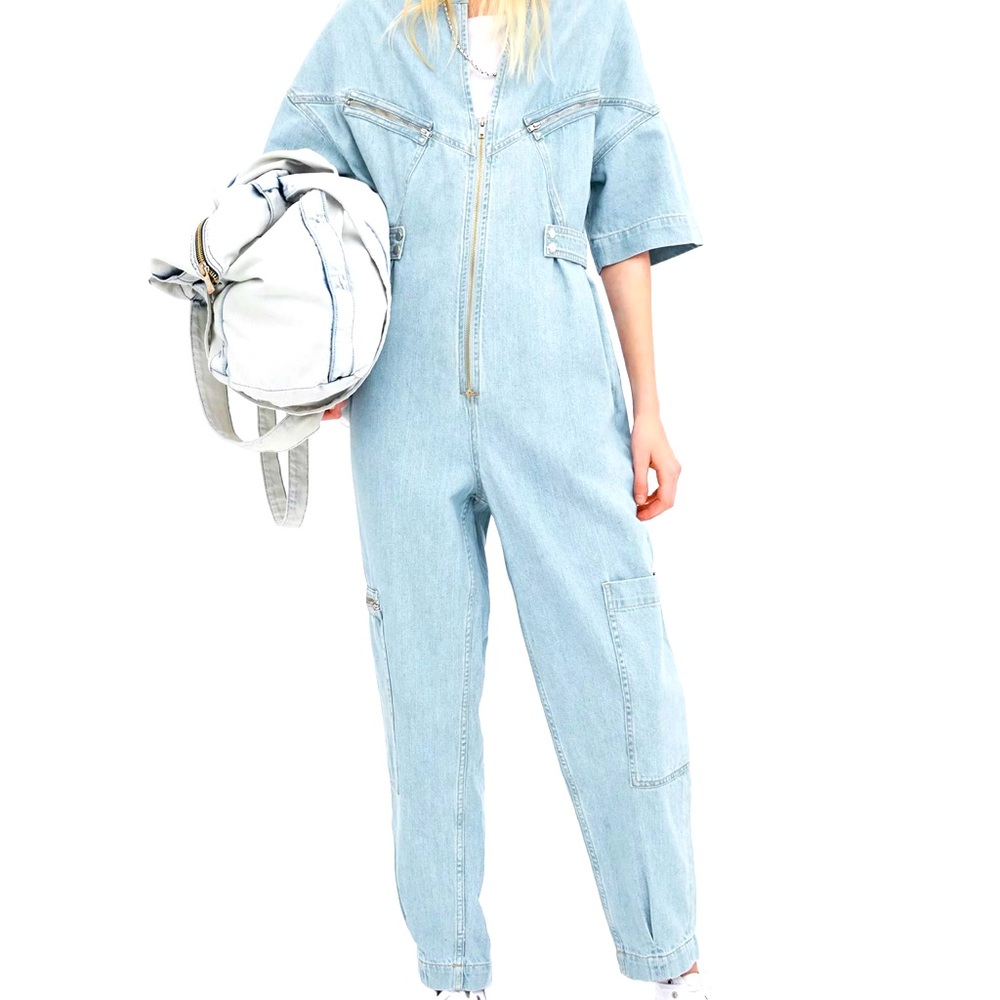 Zara denim jumpsuit